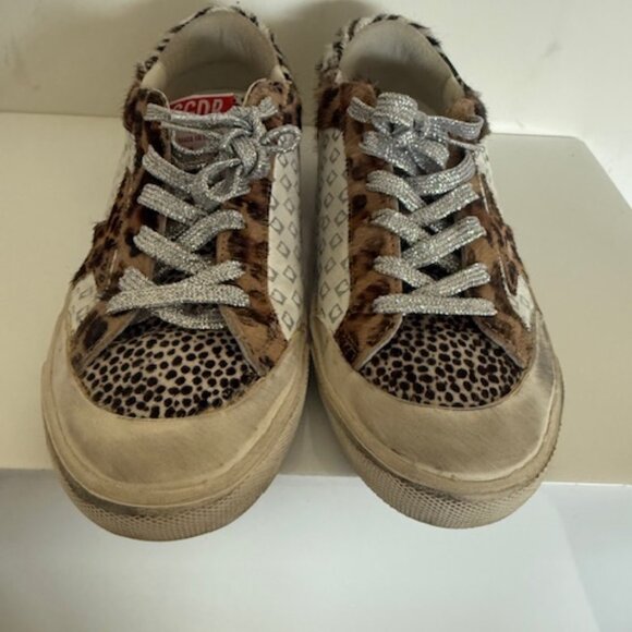 GOLDEN GOOSE SUPERSTAR LEOPARD SNEAKERS SIZE 38 - Picture 2 of 7
